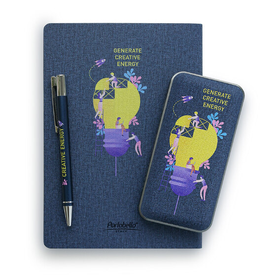 Внешний аккумулятор Твид PB (Tweed PB) 10000 mAh, синий-6