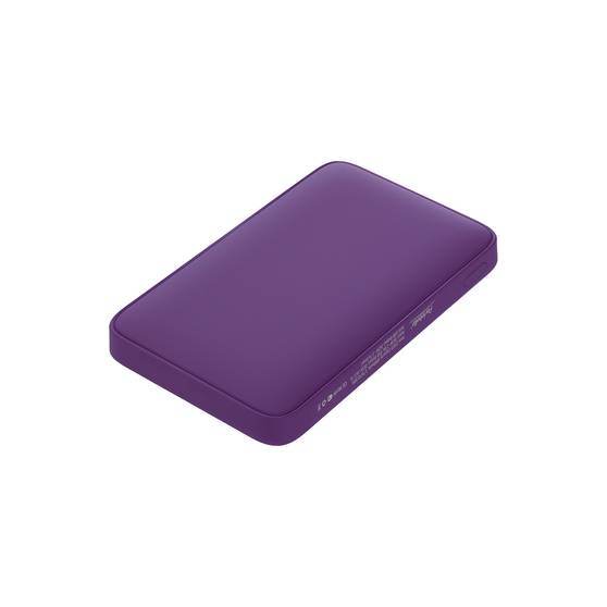 Внешний аккумулятор с подсветкой Анкор (Ancor) 5000 mAh, фиолетовый-1