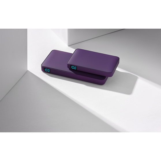 Внешний аккумулятор с подсветкой Анкор (Ancor) 5000 mAh, фиолетовый-7