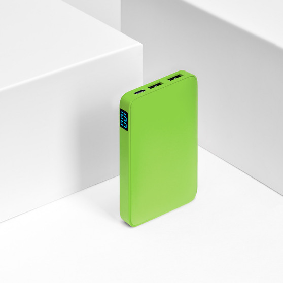 Внешний аккумулятор с подсветкой Анкор (Ancor) 5000 mAh, салатовый-7