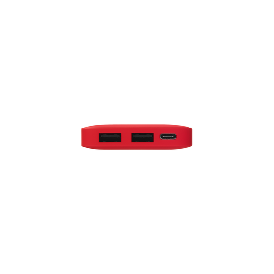 Внешний аккумулятор с подсветкой Анкор (Ancor) 5000 mAh, красный-5