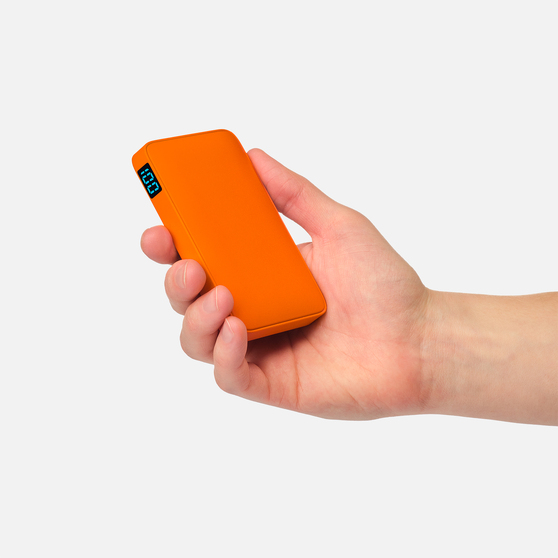 Внешний аккумулятор с подсветкой Анкор (Ancor) 5000 mAh, оранжевый-6