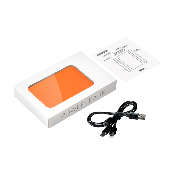 Внешний аккумулятор с подсветкой Анкор (Ancor) 5000 mAh, оранжевый-8