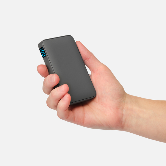 Внешний аккумулятор с подсветкой Анкор (Ancor) 5000 mAh, серый-6