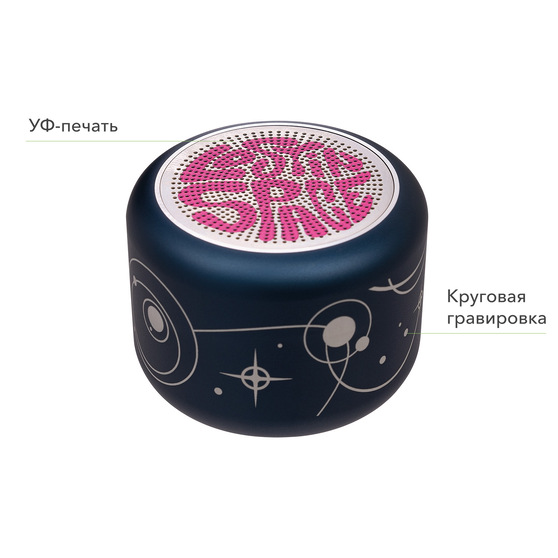Беспроводная колонка Пэшн (Passion) 80dB 600 mAh (Bluetooth 5.4), синяя-16