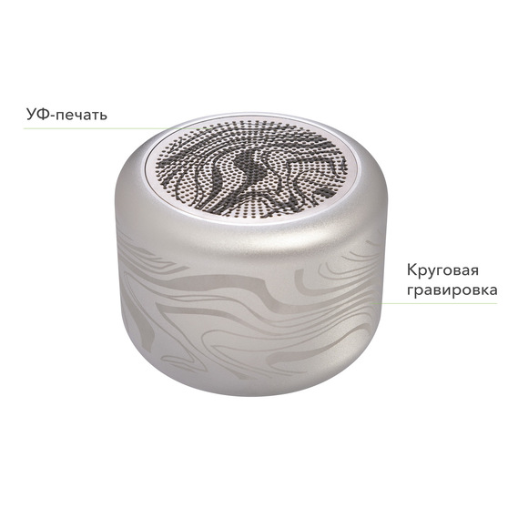 Беспроводная колонка Пэшн (Passion) 80dB 600 mAh (Bluetooth 5.4), серебряная-10
