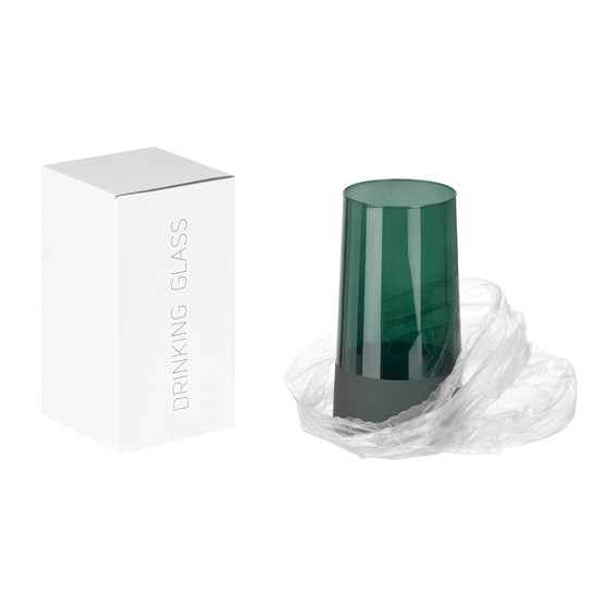 Стакан для воды высокий Эмеральд (Emerald), зеленый-4