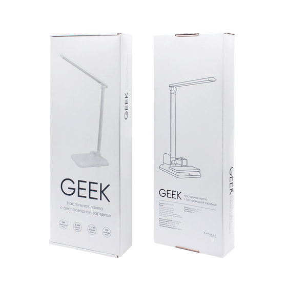 Настольная лампа Geek с беспроводной зарядкой (черный)-4