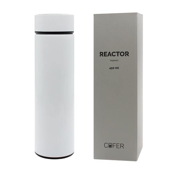 Термос Reactor с датчиком температуры (белый)-3