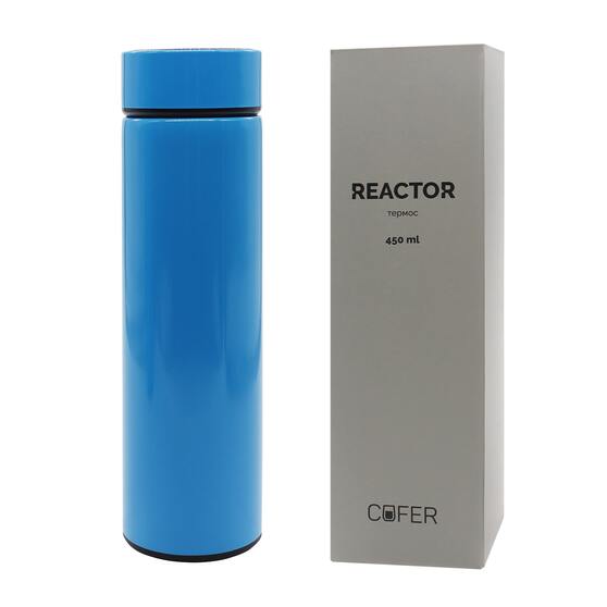 Термос Reactor с датчиком температуры (голубой)-3