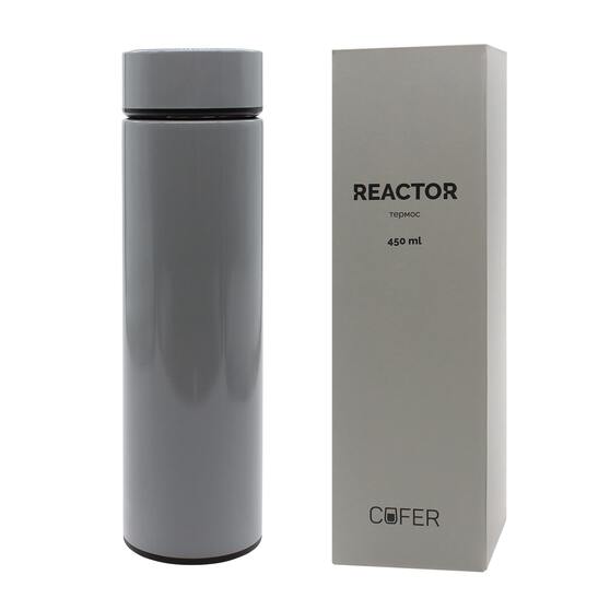 Термос Reactor с датчиком температуры (серый)-3