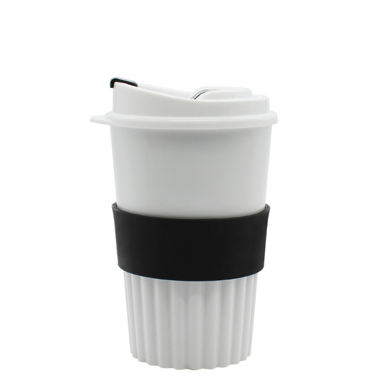 Стакан Classic White Green Line, 350 мл (черный)-2