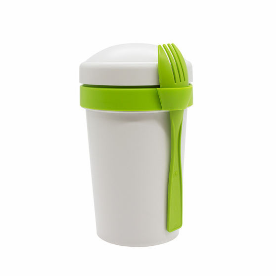 Ланч-бокс Veggie to go Green Line с вилкой (салатовый)-2