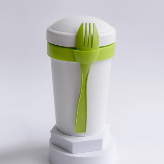 Ланч-бокс Veggie to go Green Line с вилкой (салатовый)-3