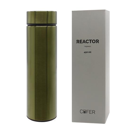 Термос Reactor металлик с датчиком температуры (хаки)-3
