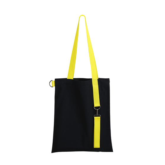 Шоппер Superbag black (чёрный с жёлтым)-2