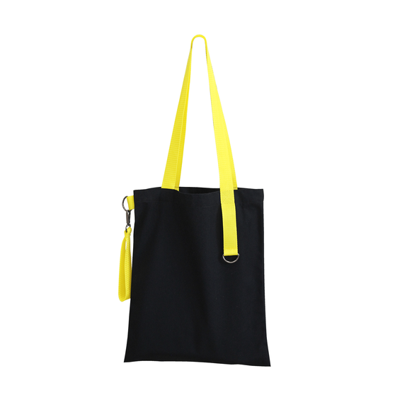 Шоппер Superbag black (чёрный с жёлтым)-4