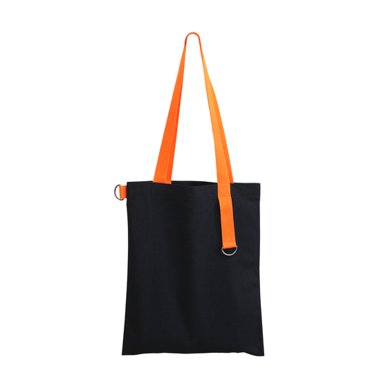 Шоппер Superbag black (чёрный с оранжевым)-1