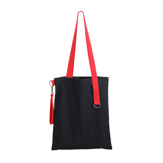 Шоппер Superbag black с ремувкой 4sb (чёрный с красным)-2