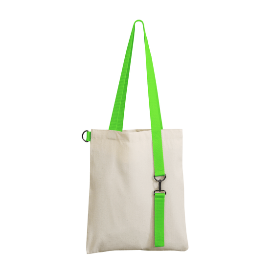 Шоппер Superbag с ремувкой 4sb (неокрашенный с салатовым)-1