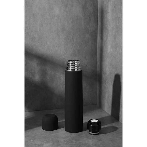 Термос софт-тач Yanemal 1 л. (черный)-4