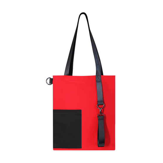 Шоппер Superbag Color (красный с чёрным)-2