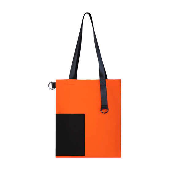 Шоппер Superbag Color (оранжевый с чёрным)-1