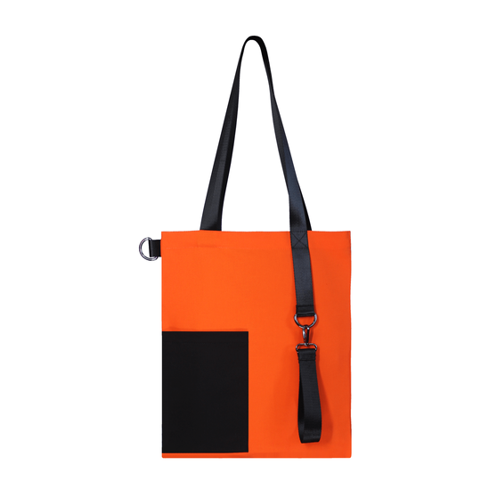 Шоппер Superbag Color (оранжевый с чёрным)-2