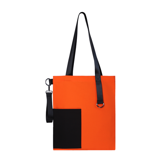 Шоппер Superbag Color (оранжевый с чёрным)-3
