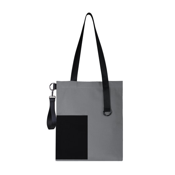 Шоппер Superbag Color (серый с чёрным)-3