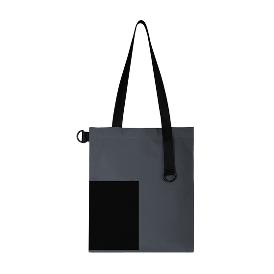 Шоппер Superbag Color (темно-серый с чёрным)-1