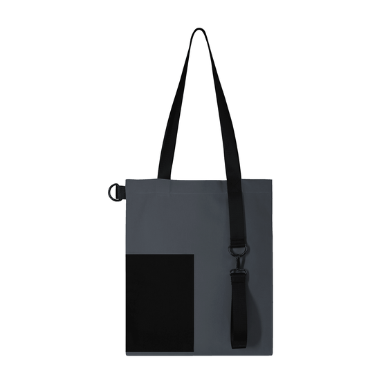 Шоппер Superbag Color (темно-серый с чёрным)-2