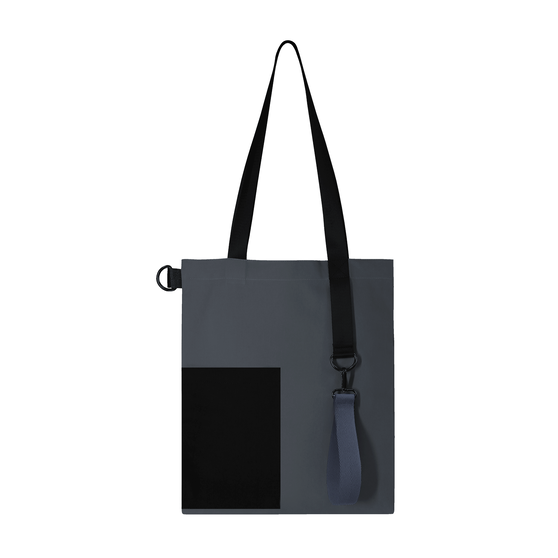 Шоппер Superbag Color (темно-серый с чёрным)-3