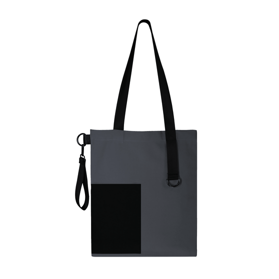 Шоппер Superbag Color (темно-серый с чёрным)-4