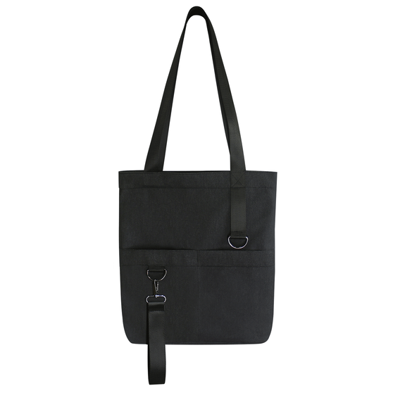 Шоппер Superbag ZIP, с двумя карманами и молнией (черный)-3