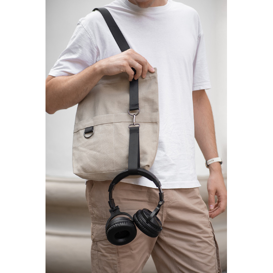 Шоппер Superbag ZIP, с двумя карманами и молнией (песочный)-6