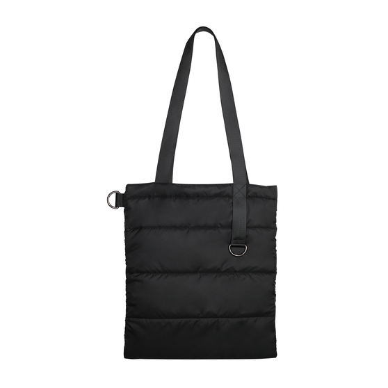 Шоппер Superbag Bubble, стёганый, с магнитной кнопкой (черный)-1