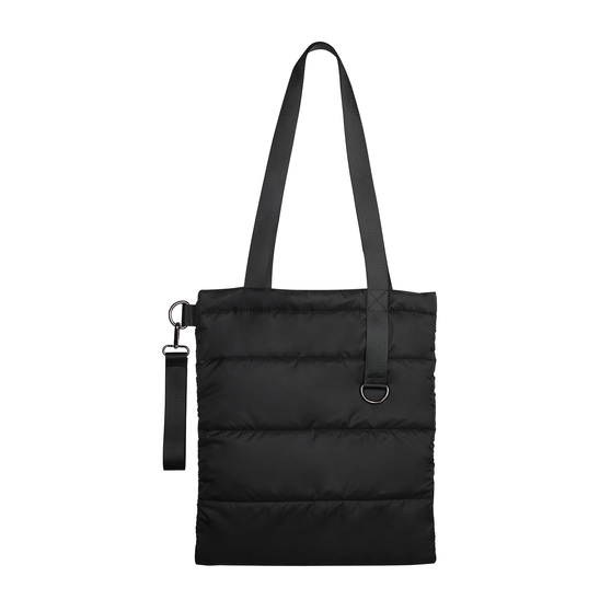 Шоппер Superbag Bubble, стёганый, с магнитной кнопкой (черный)-3