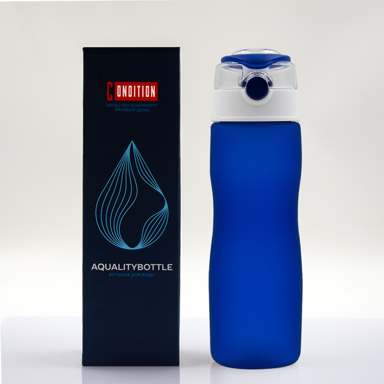 Бутылка для воды AqualityBottle, 680мл (синий)-5