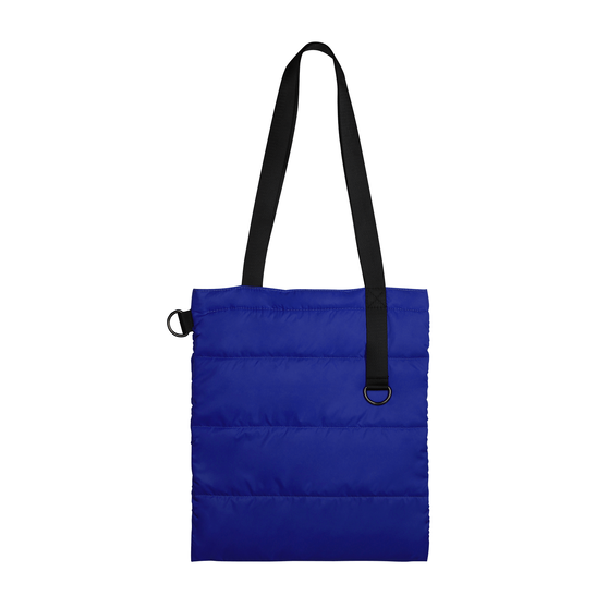 Шоппер Superbag Bubble New, стёганый, со скрытой магнитной кнопкой (синий с чёрным)-1
