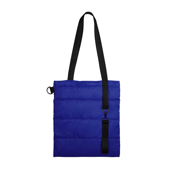 Шоппер Superbag Bubble New, стёганый, со скрытой магнитной кнопкой (синий с чёрным)-2