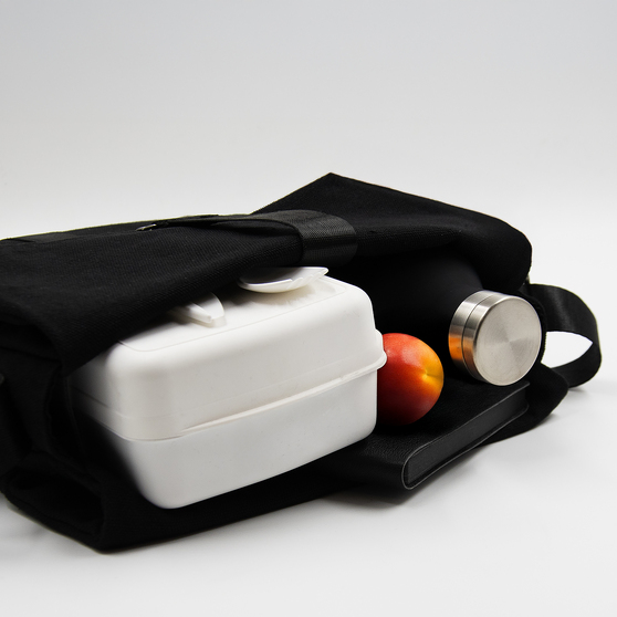 Шоппер Superbag Companion, с тремя отделениями, боковым креплением (карабин) и карманом (черный)-5