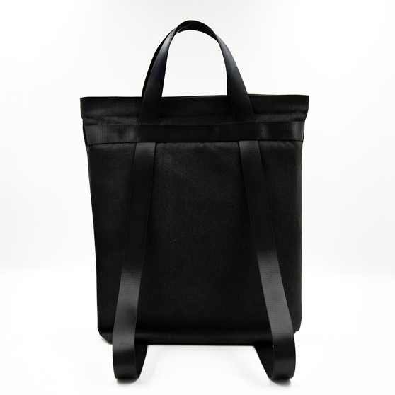 Шоппер/рюкзак Superbag Transformer, с молнией и двумя отделениями (черный)-4