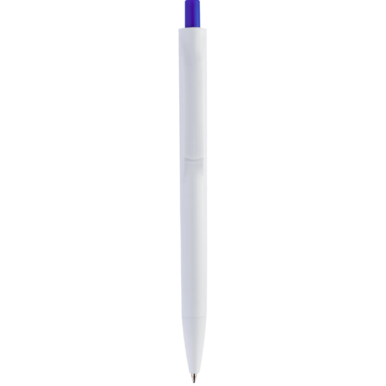 Ручка IGLA COLOR Белая с синей кнопкой 1033.01-1