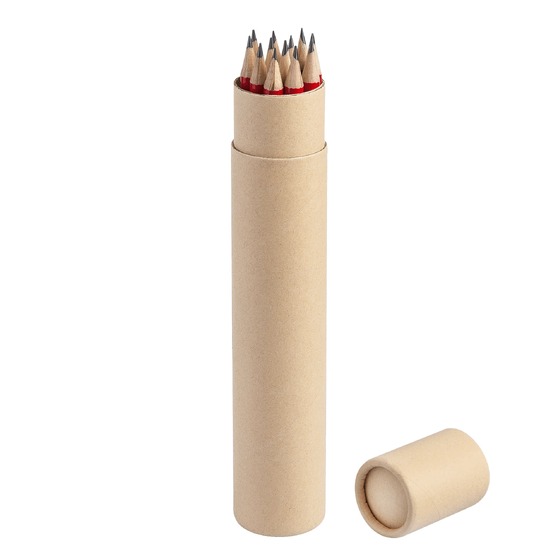 Набор FORTE с 12 карандашами красными WOOD COLOR-2
