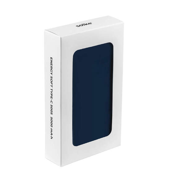 Внешний аккумулятор ENERGY SOFT TYPE-C, 5000 мА·ч Синий 5005.01-4