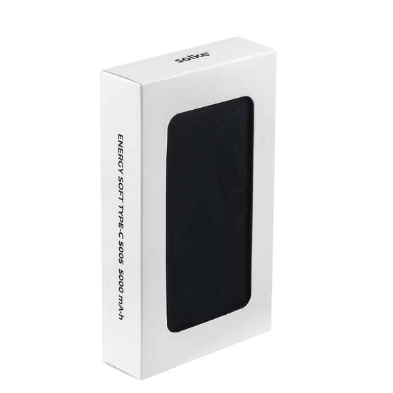 Внешний аккумулятор ENERGY SOFT TYPE-C, 5000 мА·ч Черный 5005.08-5