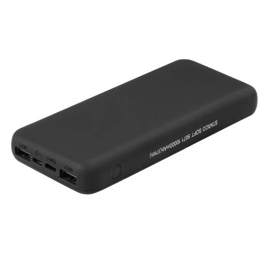 Внешний аккумулятор STARCO SOFT TYPE-C, 10000 мА·ч Черный 5071.08-1