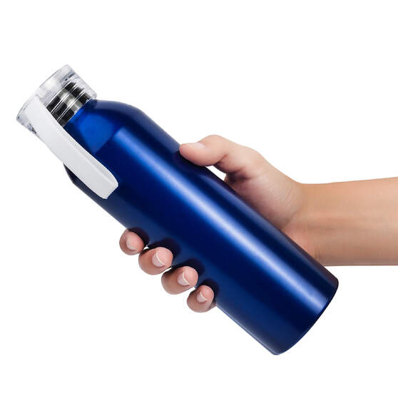 Бутылка для воды VIKING BLUE 650мл. Синяя с белой крышкой 6140.07-2