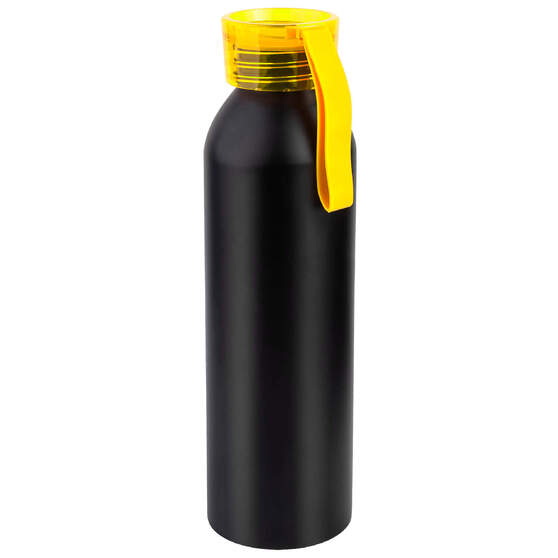 Бутылка для воды VIKING BLACK 650мл. Черная с желтой крышкой 6142.04-1